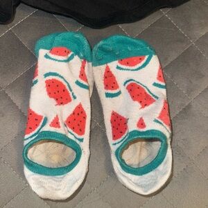 Watermelon Print Ankle Socks